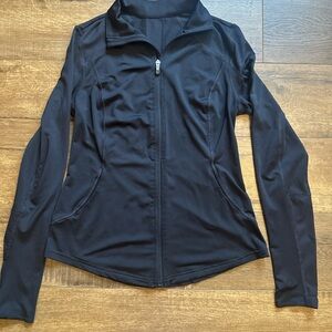 Women's Black Zip-Front Active Jacket